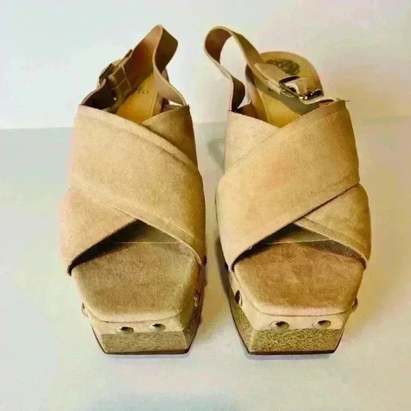 NEW! Vince Camuto Jenevya Suede Platform Sandal - Picture 3 of 7